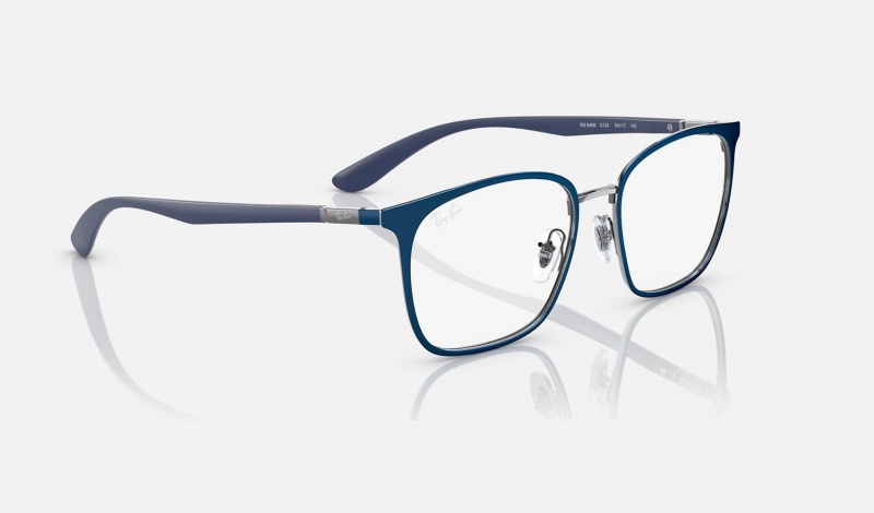 Ray Ban RB6486 Optics Women's Eyeglasses Blue | 65792-QUHN