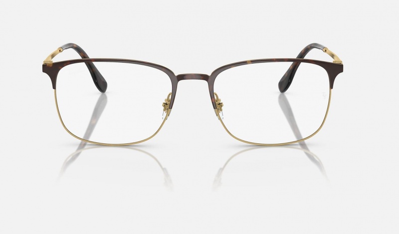 Ray Ban RB6494 Optics Men's Eyeglasses Gold | 60719-BLRK