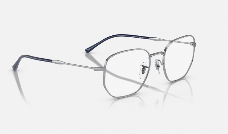 Ray Ban RB6496 Optics Men's Eyeglasses Silver | 53640-NAKW