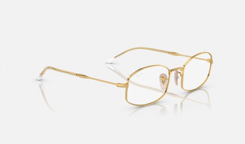 Ray Ban RB6510 Optics Men's Eyeglasses Gold | 47398-JZKL