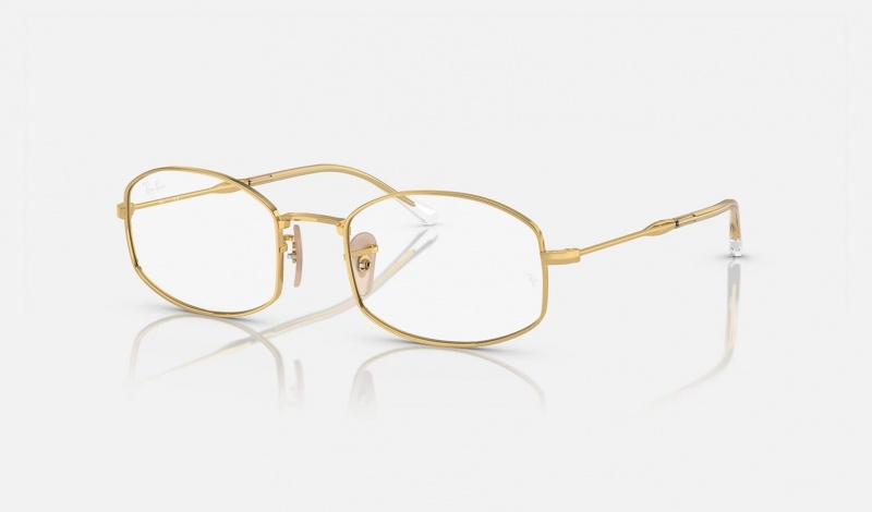 Ray Ban RB6510 Optics Men\'s Eyeglasses Gold | 47398-JZKL