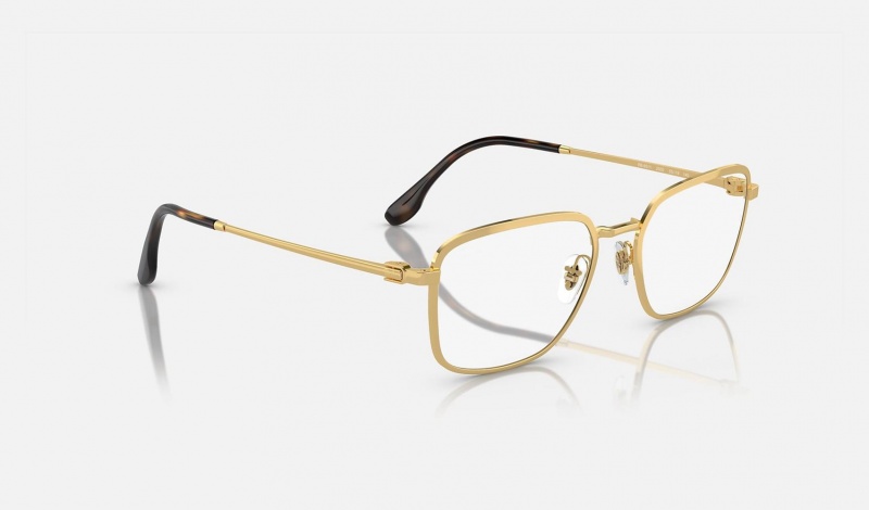 Ray Ban RB6511 Optics Men's Eyeglasses Gold | 34759-IUSY