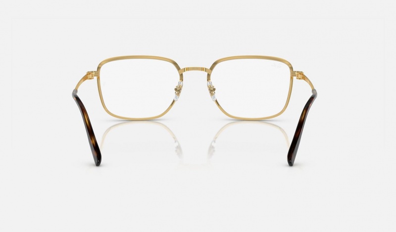 Ray Ban RB6511 Optics Men's Eyeglasses Gold | 34759-IUSY