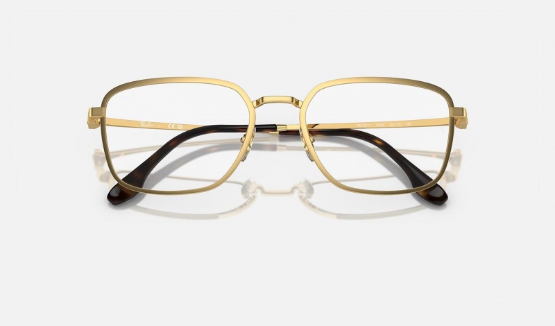 Ray Ban RB6511 Optics Men's Eyeglasses Gold | 34759-IUSY