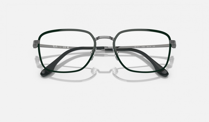 Ray Ban RB6511 Optics Men's Eyeglasses Green | 45398-PBGI