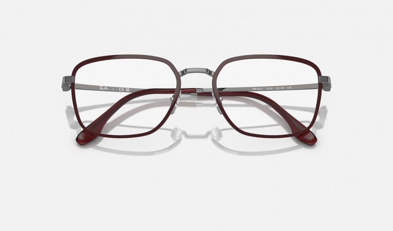 Ray Ban RB6511 Optics Men's Eyeglasses Red | 08265-BJYC