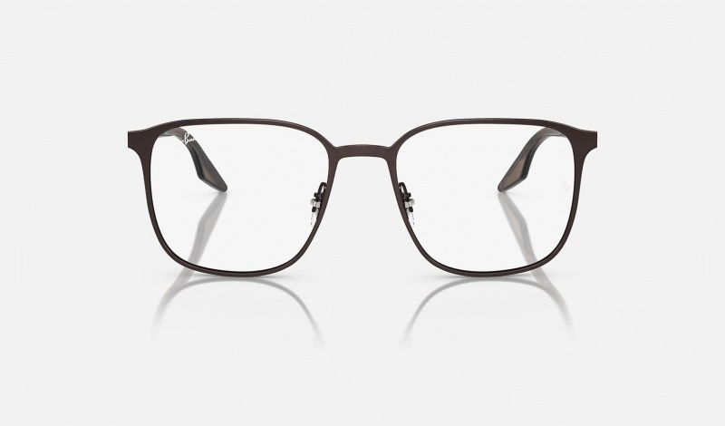 Ray Ban RB6512 Optics Men's Eyeglasses Brown | 70836-TWAE