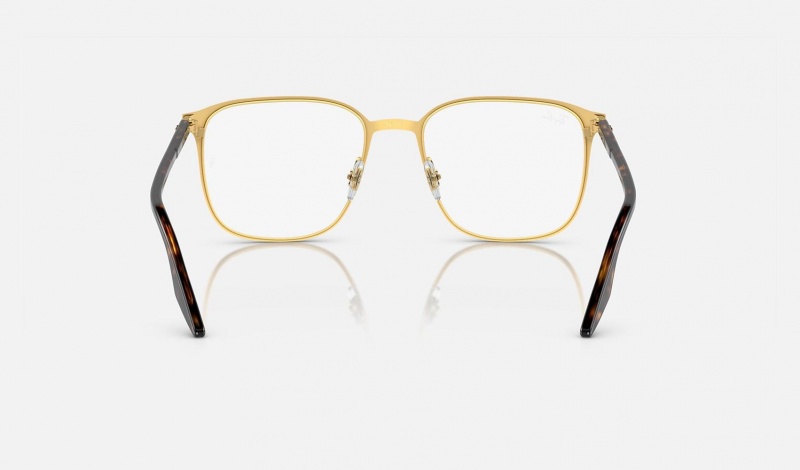 Ray Ban RB6512 Optics Men's Eyeglasses Gold | 62984-CDSZ