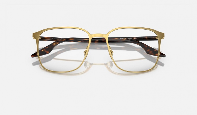 Ray Ban RB6512 Optics Men's Eyeglasses Gold | 62984-CDSZ