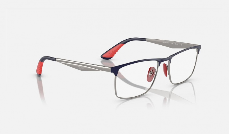 Ray Ban RB6516m Optics Scuderia Ferrari Collection Men's Eyeglasses Silver | 67540-OESA