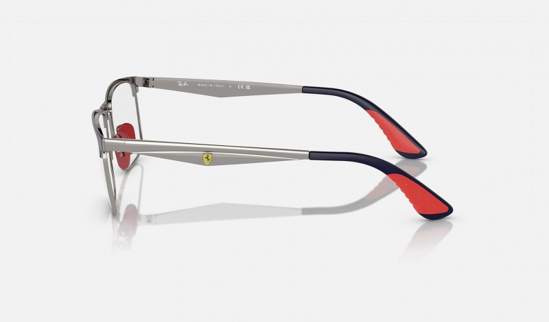 Ray Ban RB6516m Optics Scuderia Ferrari Collection Men's Eyeglasses Silver | 67540-OESA