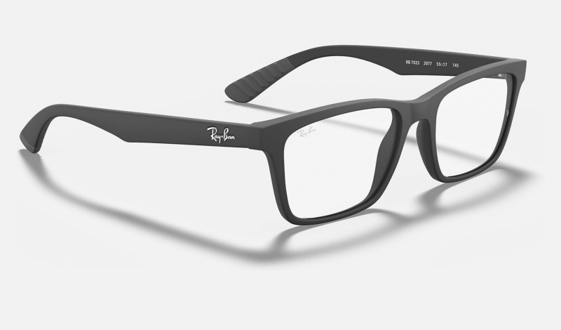 Ray Ban RB7025 Optics Men's Eyeglasses Black | 90762-YMBD