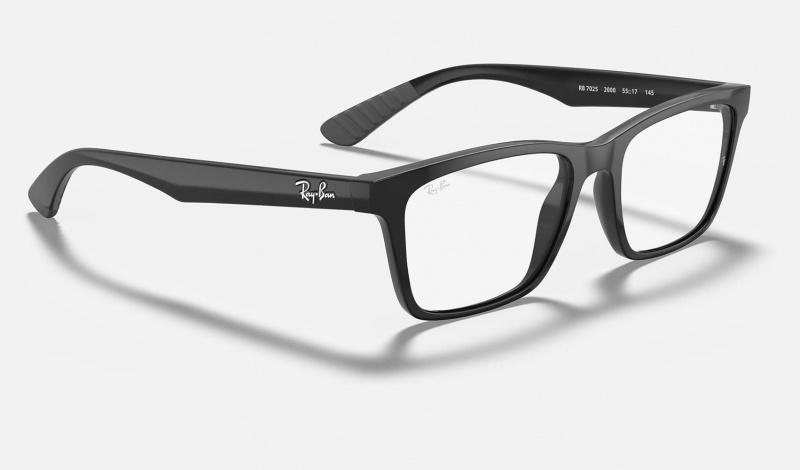 Ray Ban RB7025 Optics Men's Eyeglasses Black | 71345-NIXL