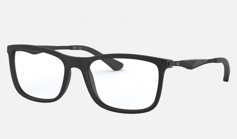 Ray Ban RB7029 Optics Men's Eyeglasses Black | 81364-ZUEW