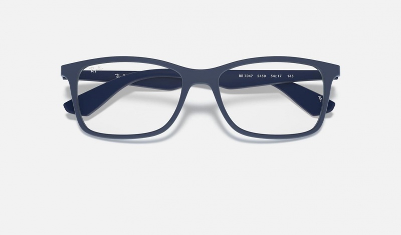 Ray Ban RB7047 Optics Men's Eyeglasses Blue | 06375-ZSXM