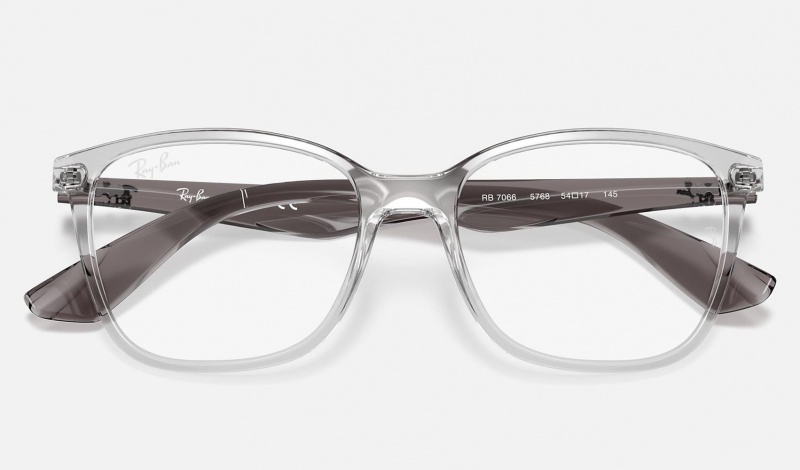 Ray Ban RB7066 Optics Men's Eyeglasses Silver | 50329-OEKU