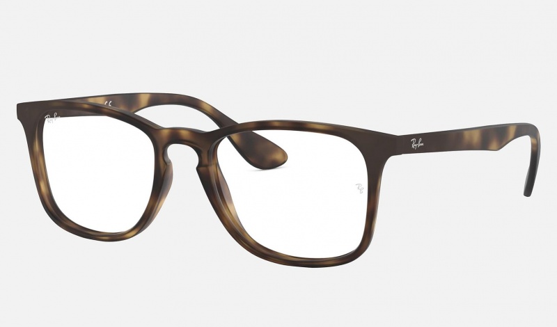 Ray Ban RB7074 Optics Men's Eyeglasses Brown | 76124-ZONG