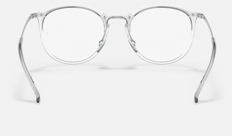 Ray Ban RB7140 Optics Men's Eyeglasses Silver | 30176-LKYE