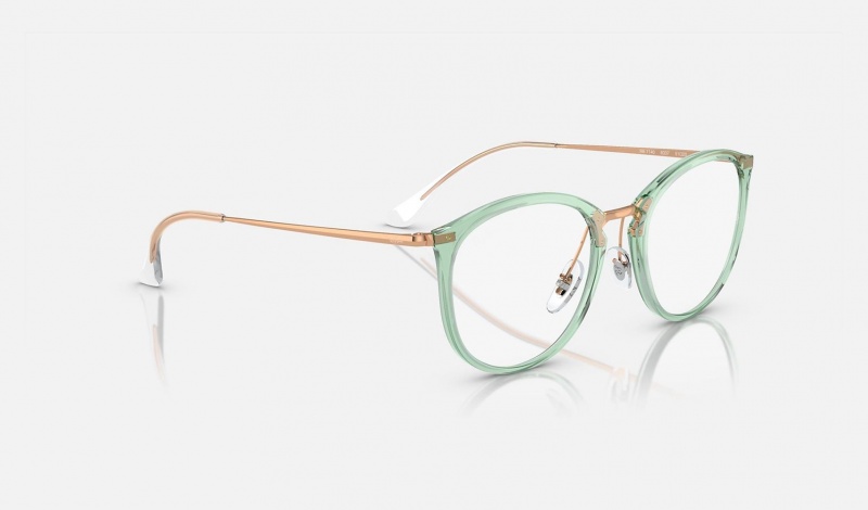 Ray Ban RB7140 Optics Women's Eyeglasses Green | 63792-JGLS