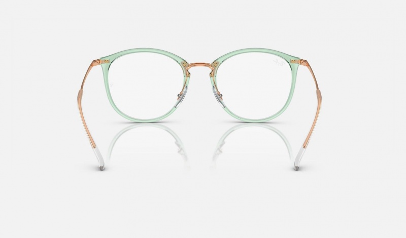 Ray Ban RB7140 Optics Women's Eyeglasses Green | 63792-JGLS