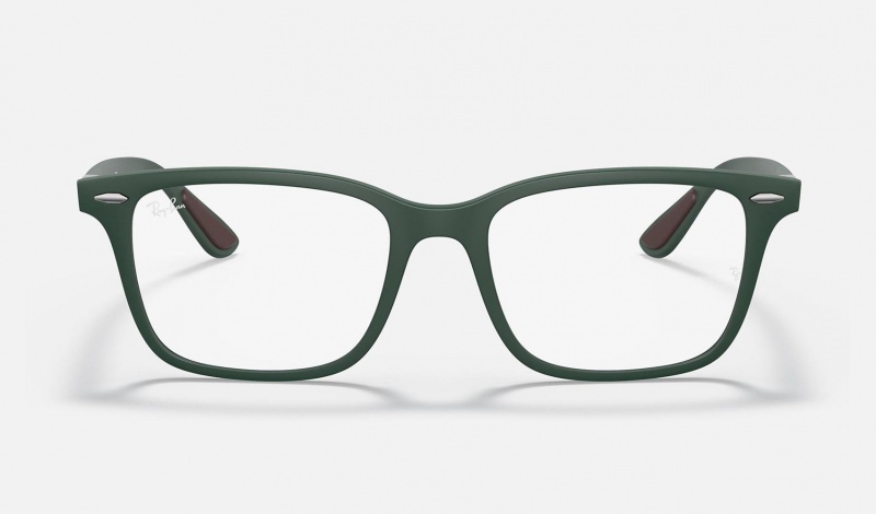 Ray Ban RB7144 Optics Men's Eyeglasses Green | 64201-OIND