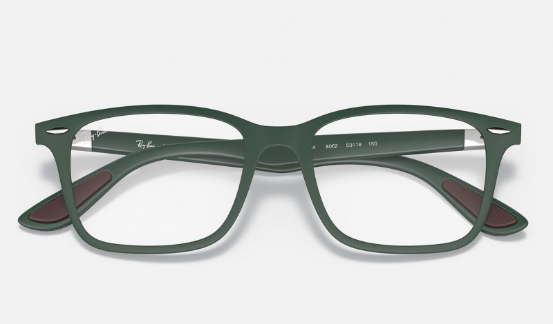 Ray Ban RB7144 Optics Men's Eyeglasses Green | 64201-OIND