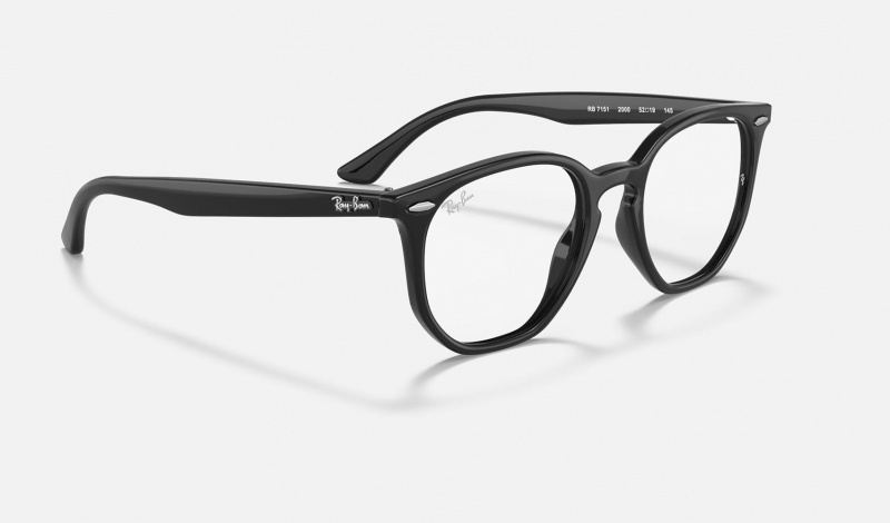 Ray Ban RB7151 Hexagonal Optics Men's Eyeglasses Black | 36950-HNAU