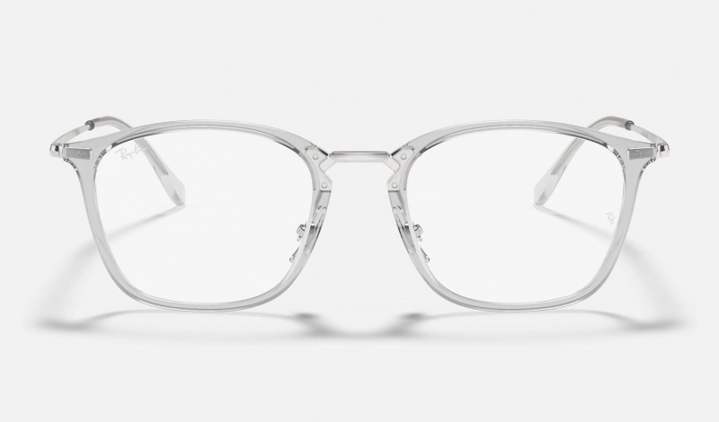 Ray Ban RB7164 Optics Women's Eyeglasses Silver | 14378-DVQP