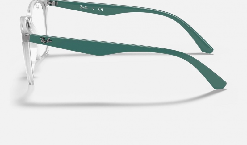 Ray Ban RB7177 Optics Women's Eyeglasses Green | 35621-ZTUL