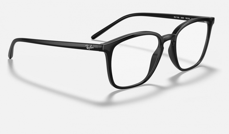 Ray Ban RB7185 Men's Eyeglasses Black | 63720-SHVZ