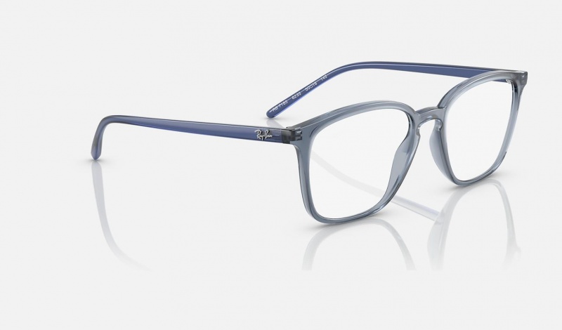 Ray Ban RB7185 Optics Men's Eyeglasses Blue | 83519-IRJP