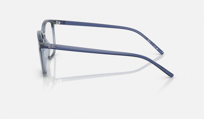 Ray Ban RB7185 Optics Men's Eyeglasses Blue | 83519-IRJP