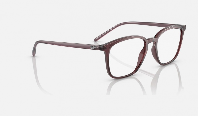 Ray Ban RB7185 Optics Women's Eyeglasses Brown | 19836-RXSU