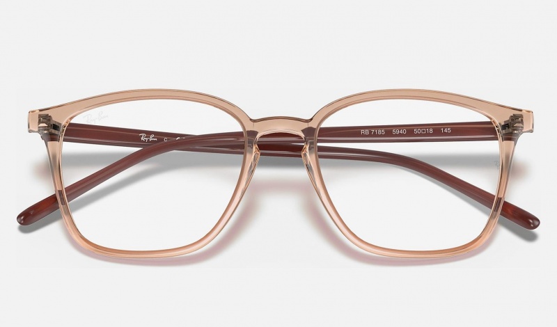 Ray Ban RB7185 Women's Eyeglasses Brown | 61839-RDAH