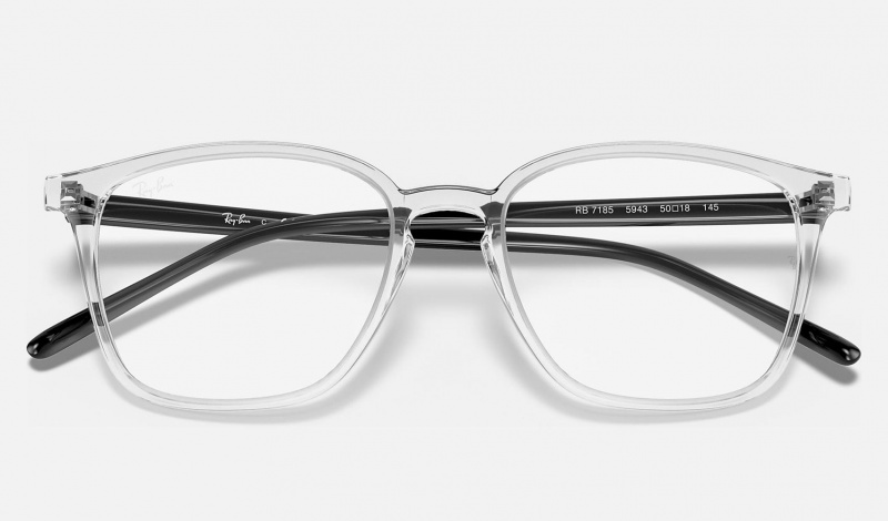 Ray Ban RB7185 Women's Eyeglasses Silver | 93807-YIWF