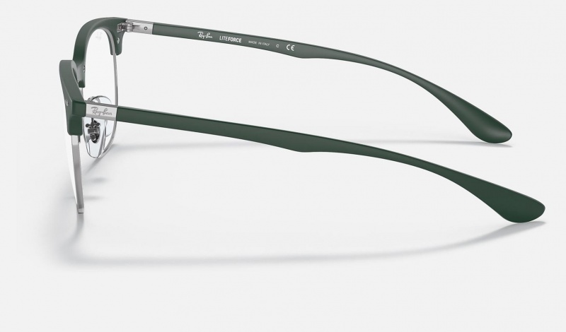 Ray Ban RB7186 Optics Men's Eyeglasses Green | 46130-FSHV