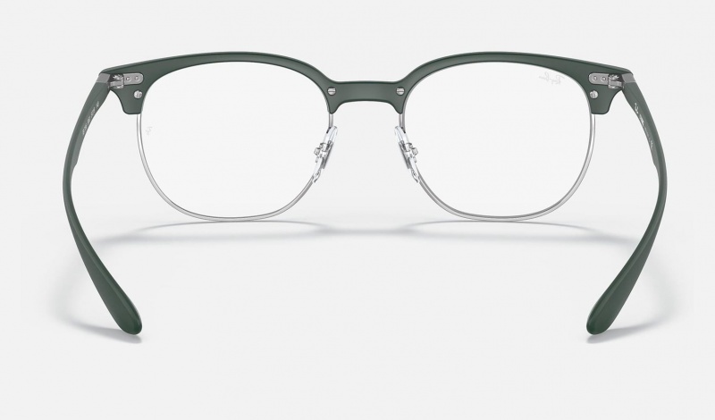 Ray Ban RB7186 Optics Men's Eyeglasses Green | 46130-FSHV