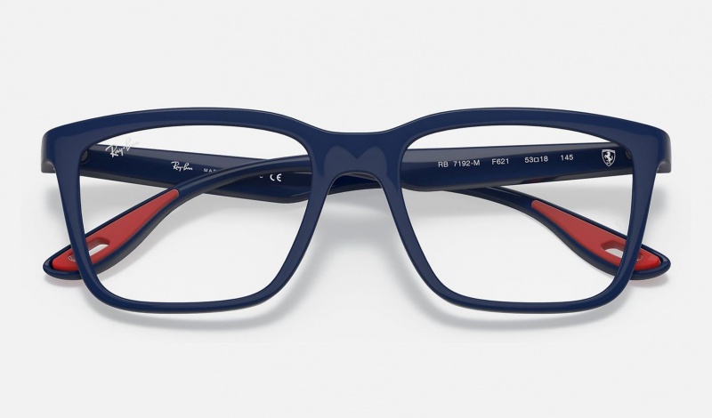 Ray Ban RB7192m Scuderia Ferrari Collection Women's Eyeglasses Blue | 91560-ZVAF