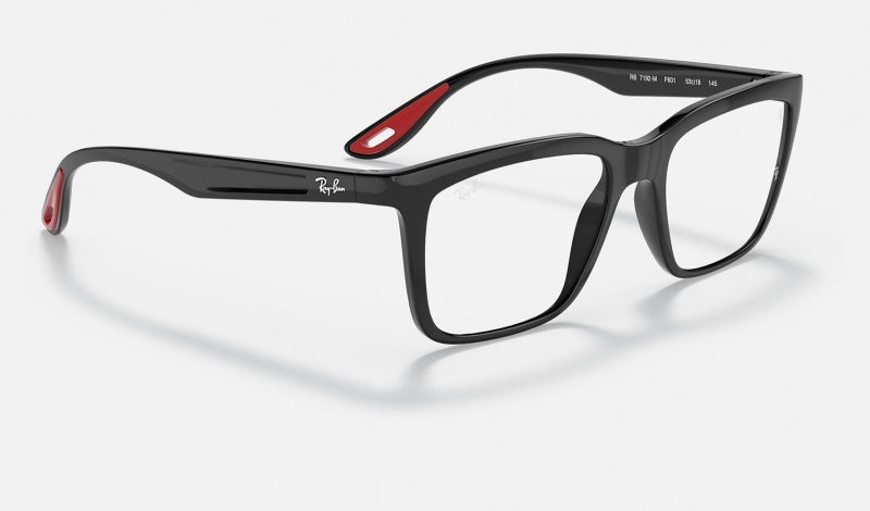 Ray Ban RB7192m Scuderia Ferrari Collection Women's Eyeglasses Black | 38527-WTPI