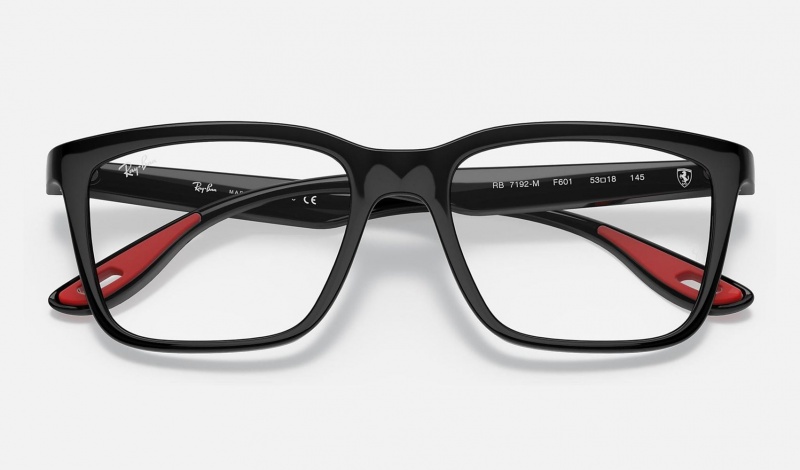 Ray Ban RB7192m Scuderia Ferrari Collection Women's Eyeglasses Black | 38527-WTPI