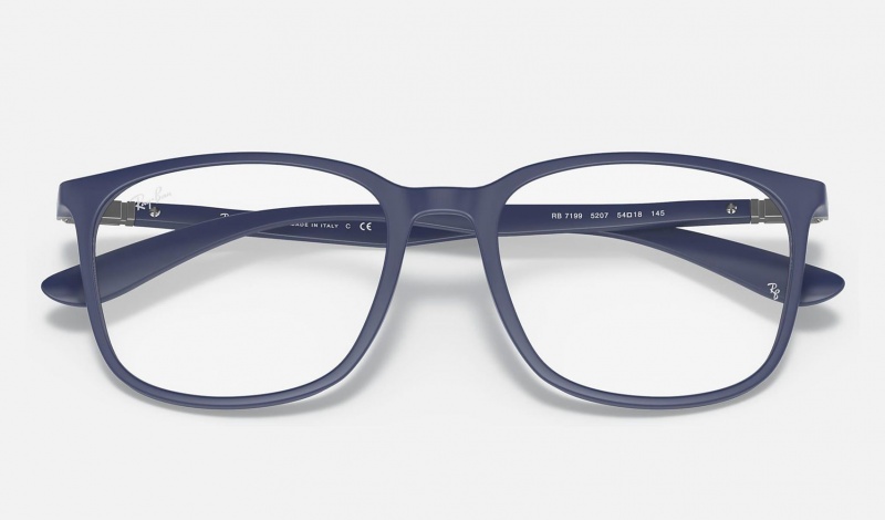 Ray Ban RB7199 Optics Men's Eyeglasses Blue | 39547-GOUP