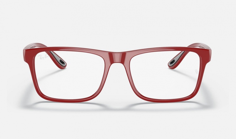 Ray Ban RB7205m Scuderia Ferrari Collection Men's Eyeglasses Red | 67318-GJQX