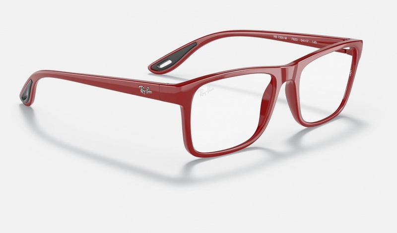 Ray Ban RB7205m Scuderia Ferrari Collection Men's Eyeglasses Red | 67318-GJQX