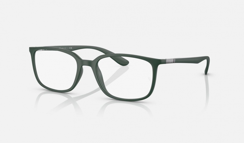 Ray Ban RB7208 Optics Men\'s Eyeglasses Green | 18957-QXPO