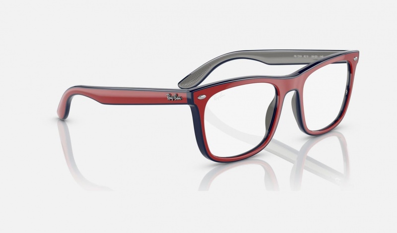 Ray Ban RB7209 Optics Men's Eyeglasses Red | 78390-XCDK