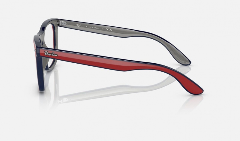 Ray Ban RB7209 Optics Men's Eyeglasses Red | 78390-XCDK