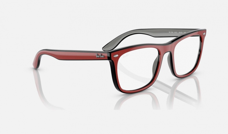 Ray Ban RB7209 Optics Women's Eyeglasses Red | 23147-NLUH