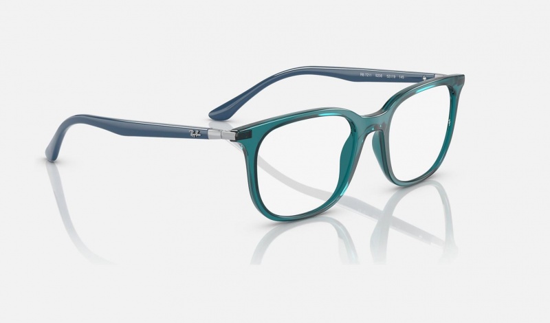 Ray Ban RB7211 Optics Men's Eyeglasses Turquoise | 54921-HSPL