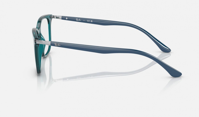 Ray Ban RB7211 Optics Men's Eyeglasses Turquoise | 54921-HSPL