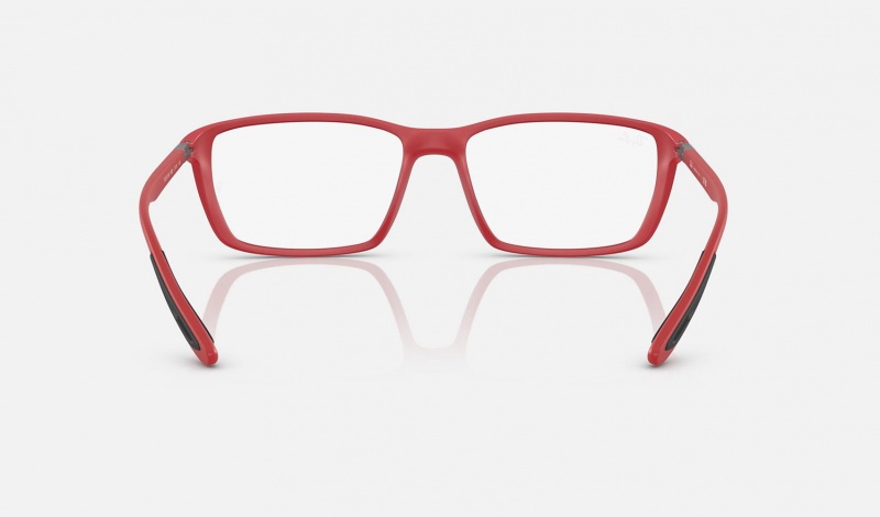 Ray Ban RB7213m Optics Scuderia Ferrari Collection Men's Eyeglasses Red | 31496-WDQJ